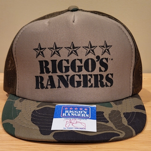 John Riggins Riggo's Rangers Collector's Edition Vintage Original Camo Hat Cap - Picture 2 of 16